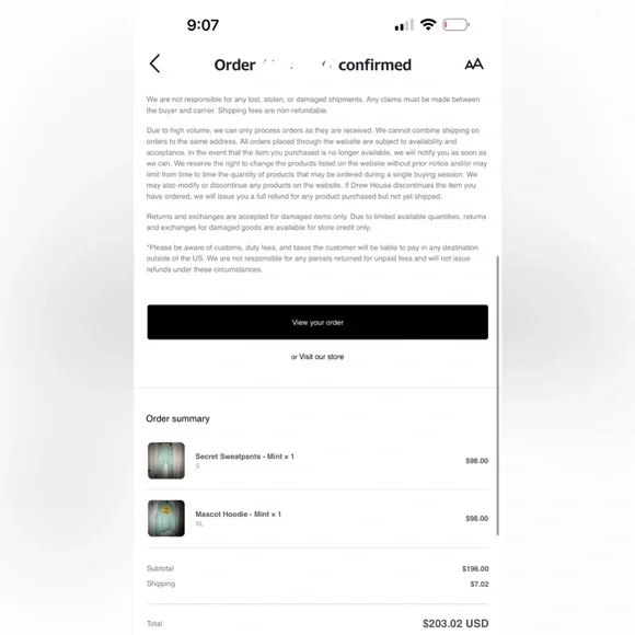 Original Drew house sweatshirt - Picture 8 of 8